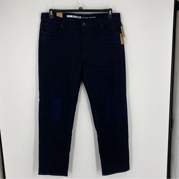 DKNY Jeans Men’s Bleecker Straight Jeans Dark Wash Premium size 40 x 32 - Picture 1 of 4